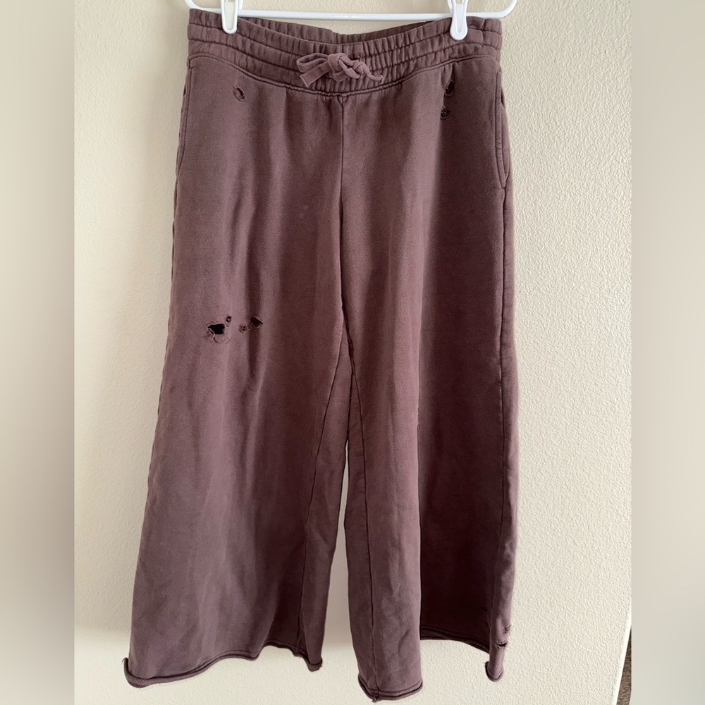 Aerie Brown Wide Leg Pants